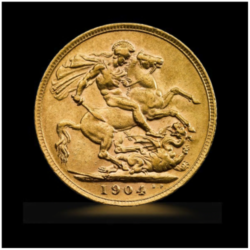 Brittisk Guld Sovereign Edward VII