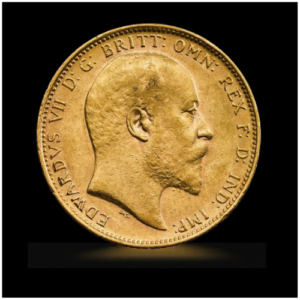 Brittisk Guld Sovereign Edward VII