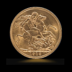 Brittisk Guld Sovereign George V