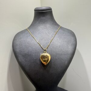 Begagnad Halsband –  med hjärta 18k