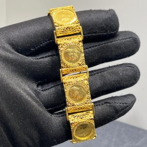 Begagnad Elegant Armband i 21K med George/Lira motiv