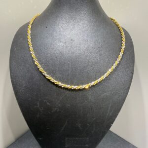 Begagnad halsband med tvåfärgad 18K