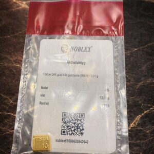 NOBLEX- 1 bit av 24K (999,9) - 13,01 g