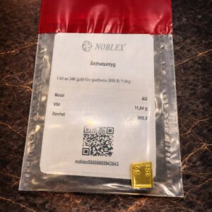 NOBLEX- 1 bit av 24K (999,9) - 11,84 g
