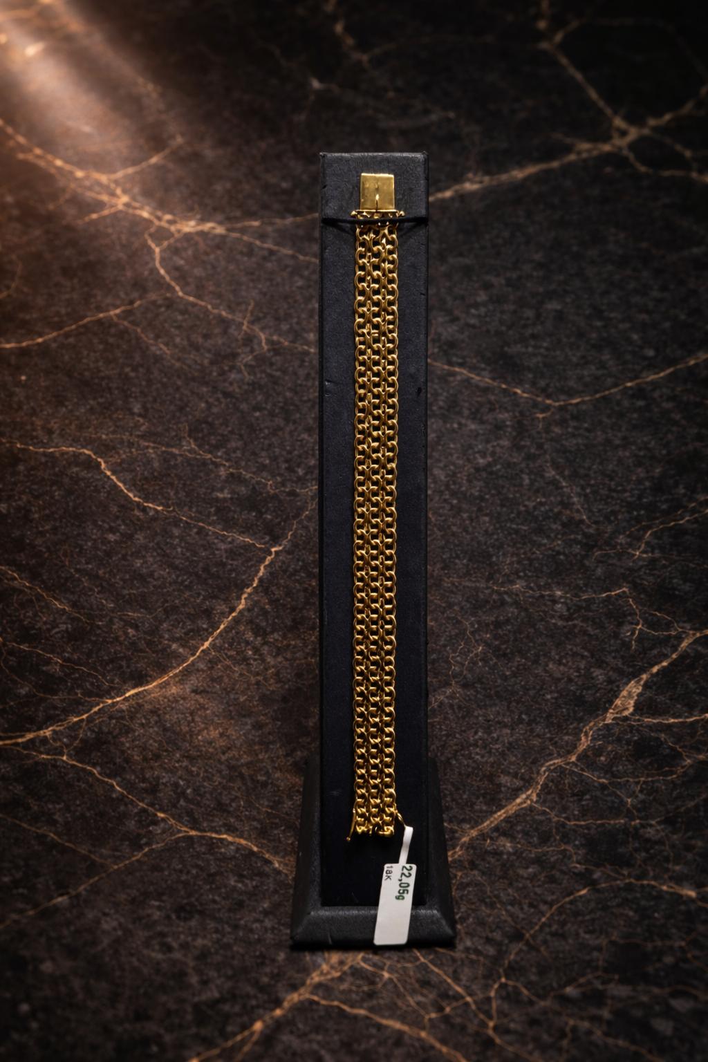 Begagnad X-länk Armband 18K - 22,05g