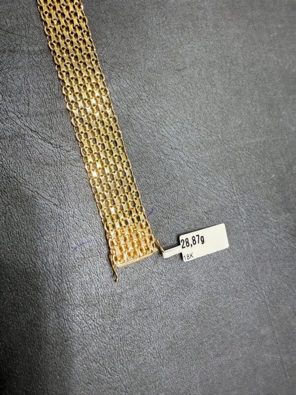 Begagnad X-länk Armband 18K - 28,87g - Bild 4