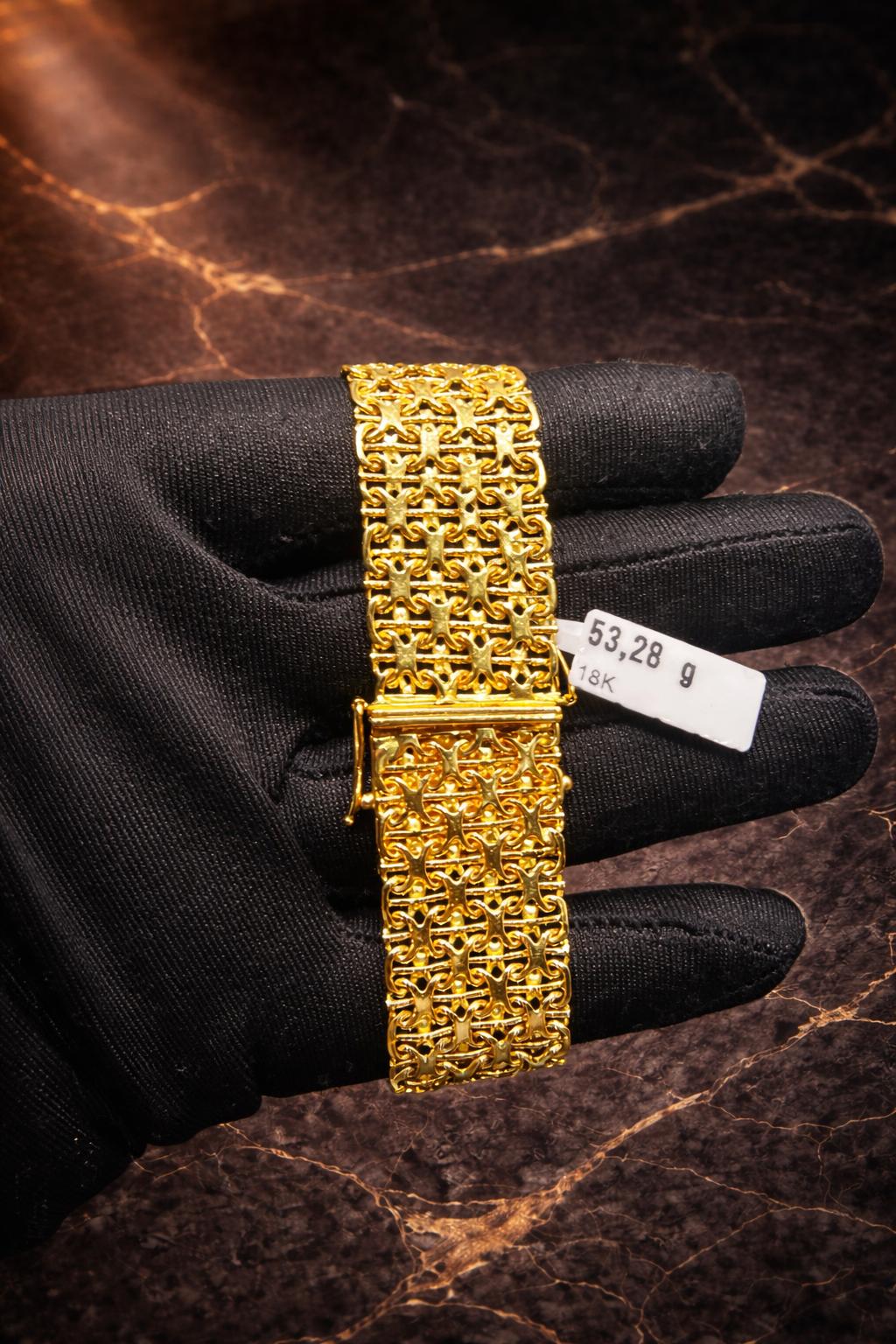 Begagnad X-länk Armband 18K - 53,28g