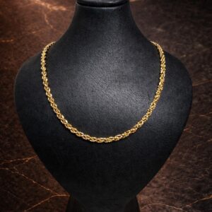 Begagnad Tvåfärgat halsband i 18K-10,51g