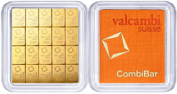 Valcambi Suisse CombiBar 20 x 1g - Bild 3