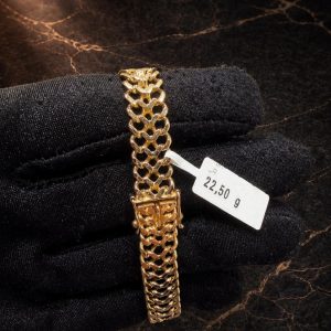 Begagnad Fiskbens armband i 18K - 22,50g