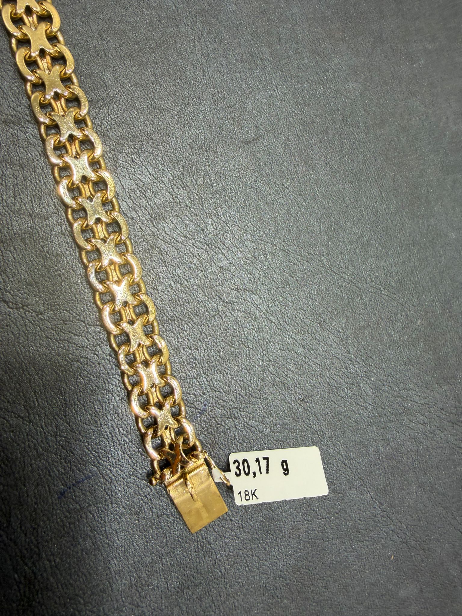 Begagnad X-länk Armband 18K - 30,17g - Bild 4