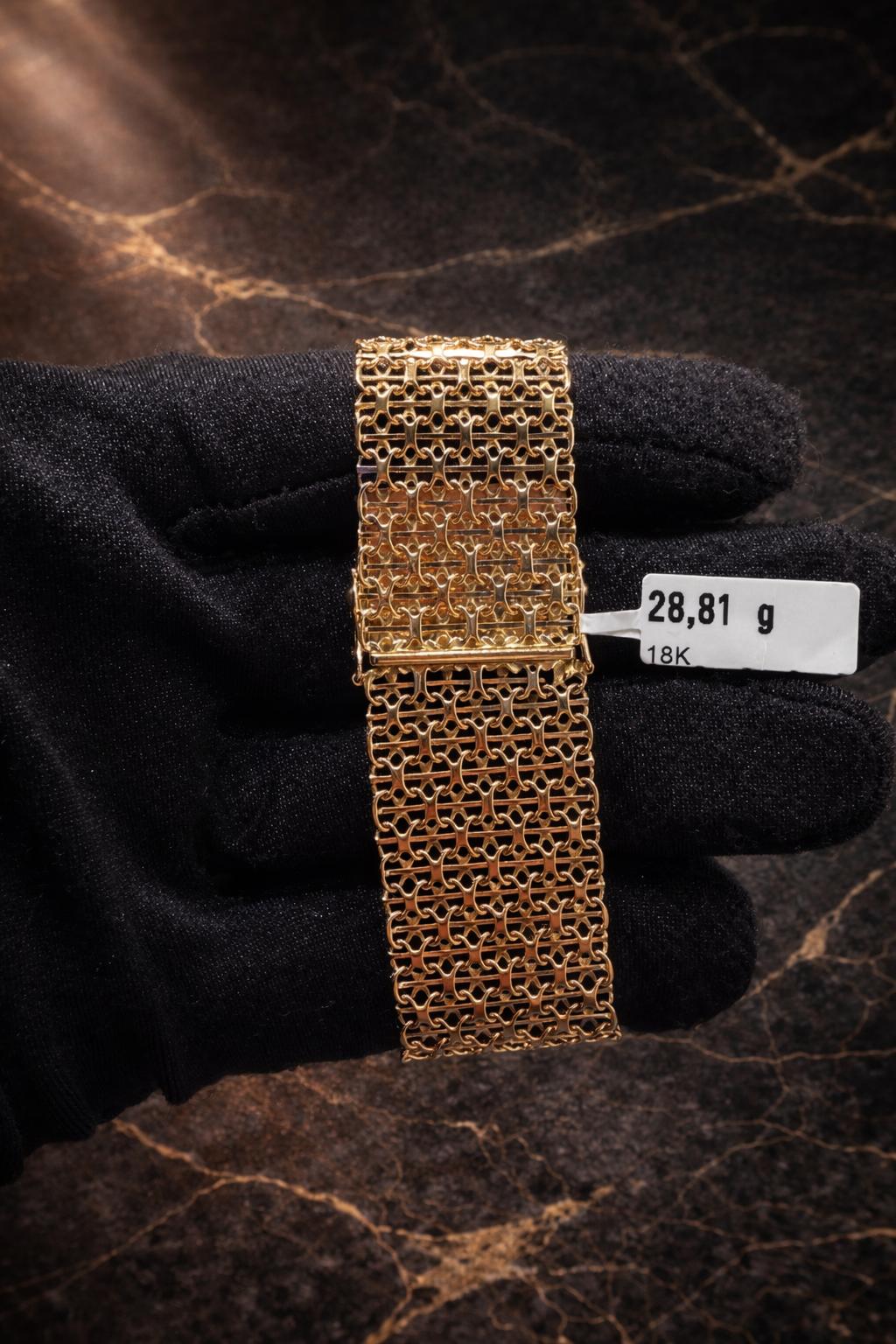 Begagnad X-länk Armband 18K - 28,81g