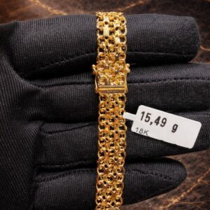 Begagnad X-länk Armband 18K - 15,49g