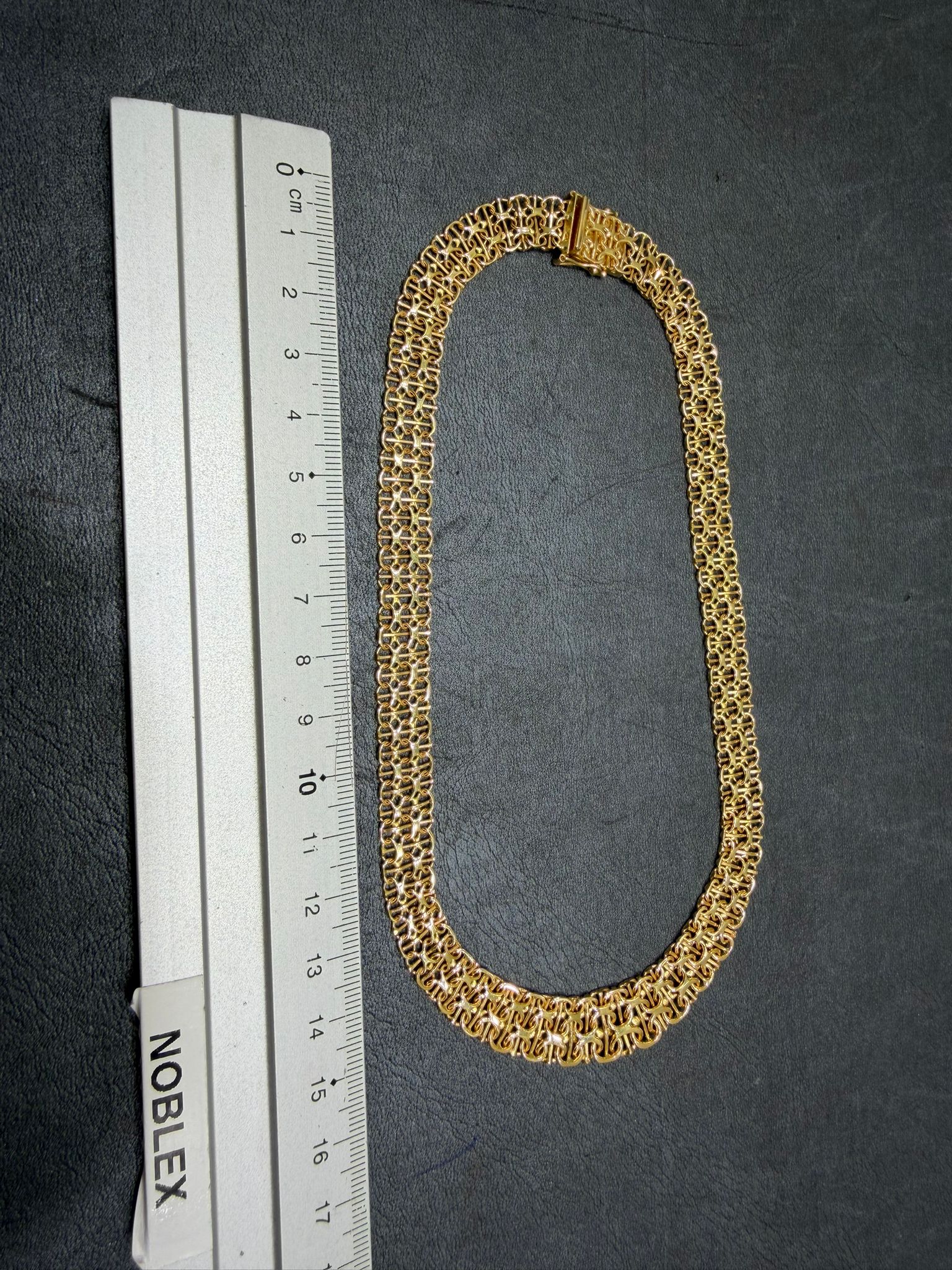 Begagnad Kort X-länk Halsband 18k - 30,01g - Bild 2