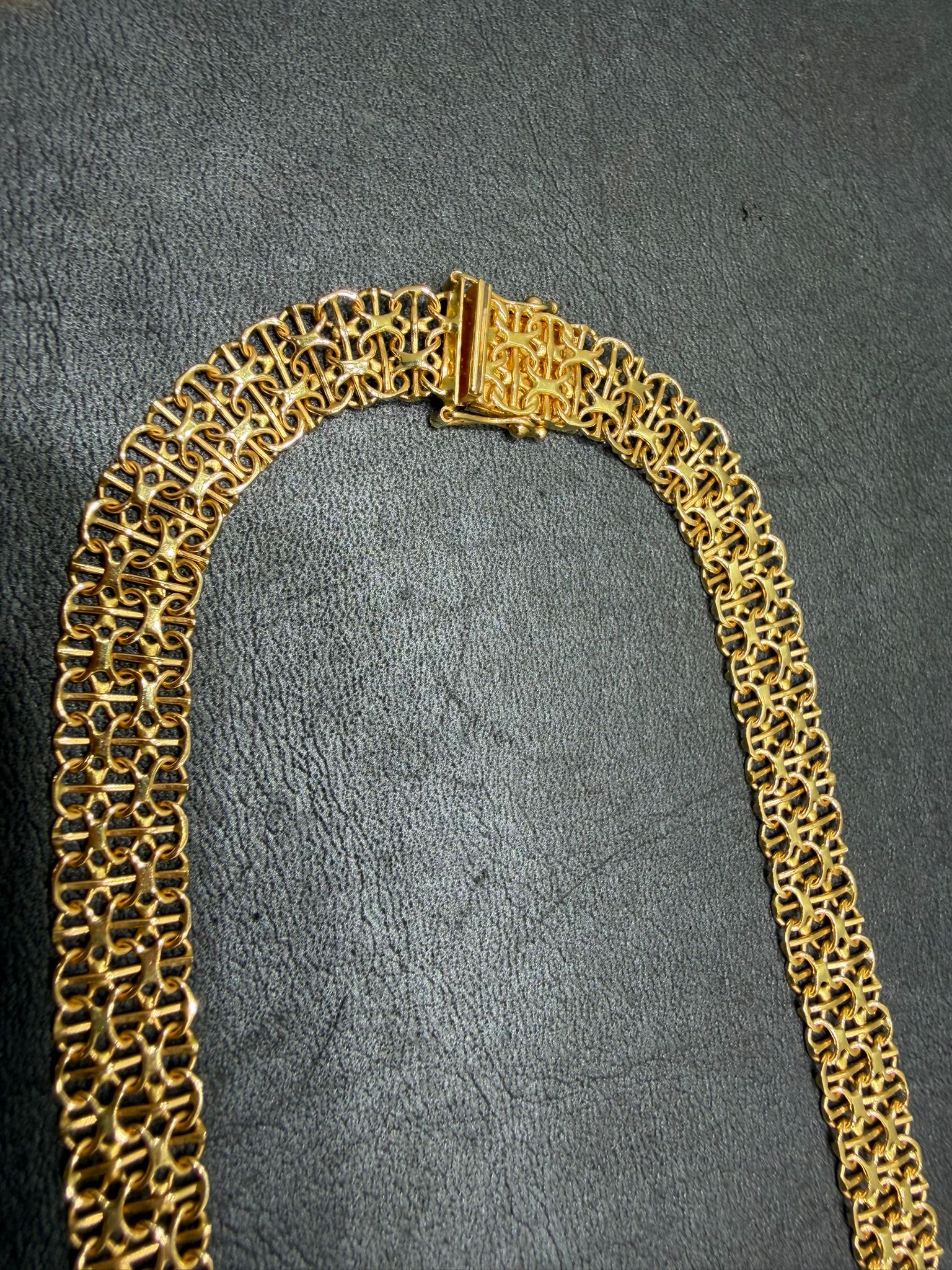 Begagnad Kort X-länk Halsband 18k - 30,01g - Bild 4