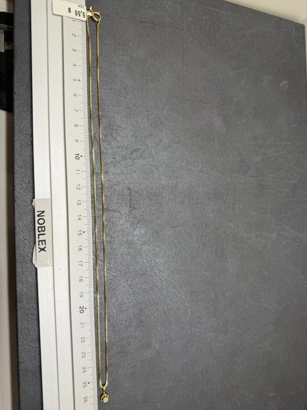 Begagnad Halsband –  med Hänge 18K - 5,56g - Bild 2