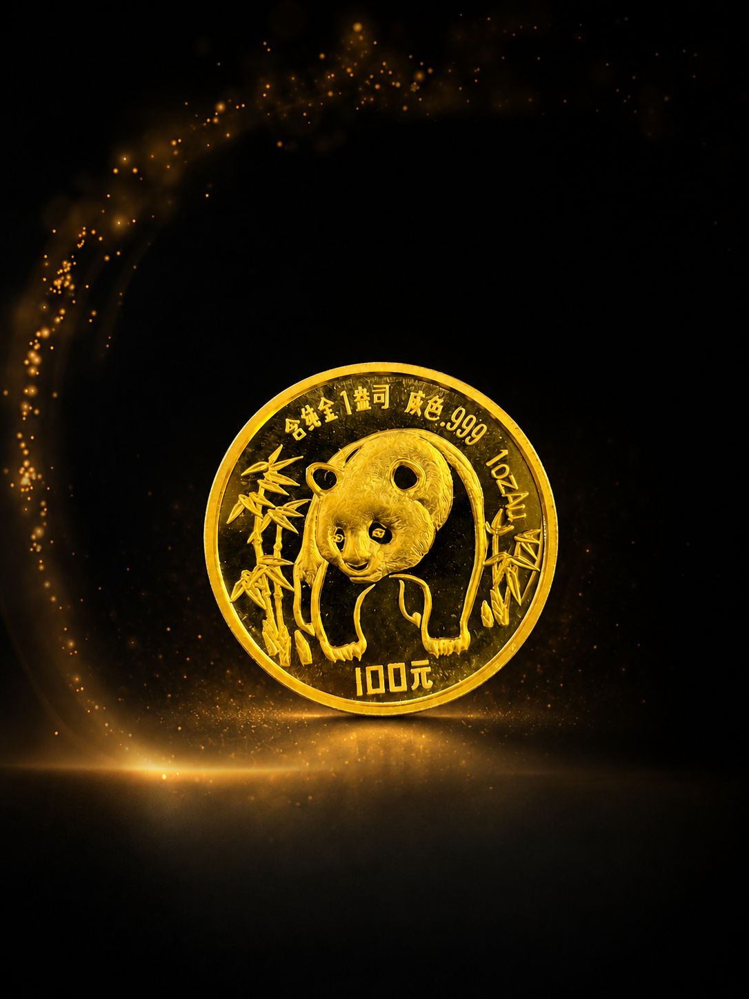 Kinesisk Guld Panda 1 oz (1986)-Exklusive