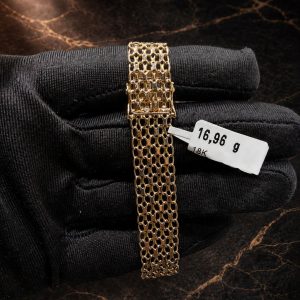 Begagnad X-länk Armband 18K - 16,96g