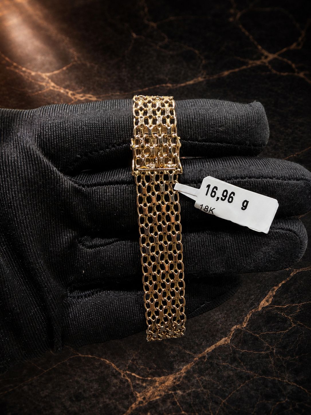 Begagnad X-länk Armband 18K - 16,96g