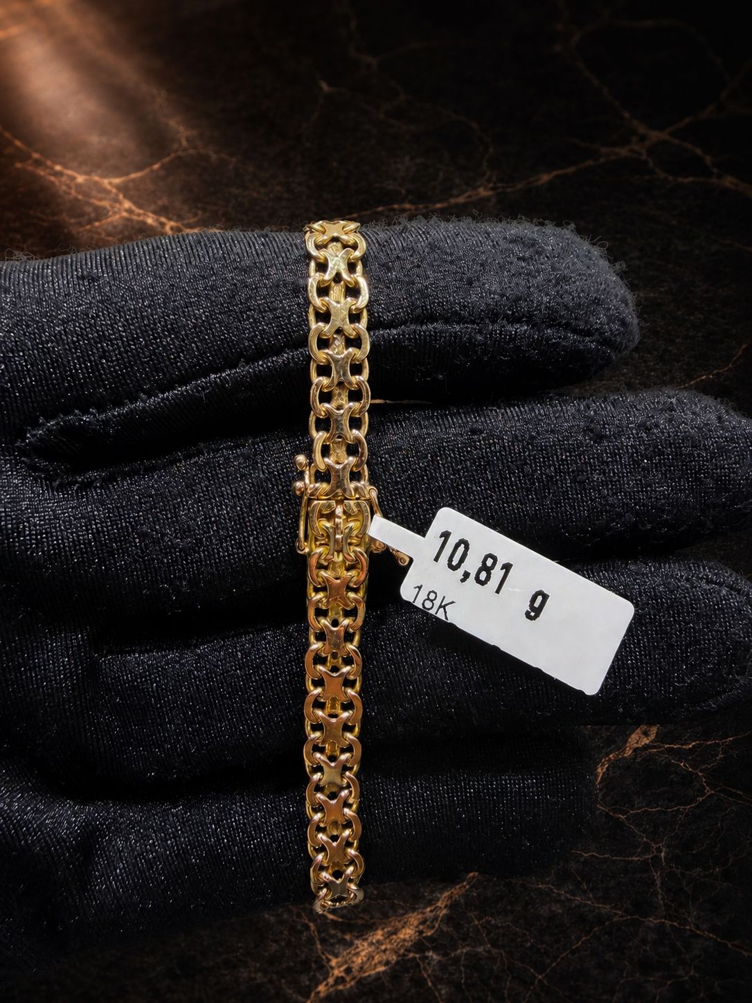 Begagnad X-länk Armband 18K - 10,81g