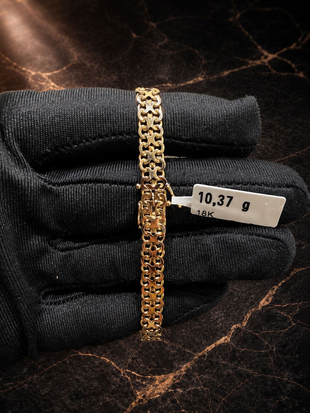 Begagnad X-länk Armband 18K - 10,37g