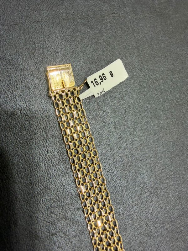 Begagnad X-länk Armband 18K - 16,96g - Bild 3