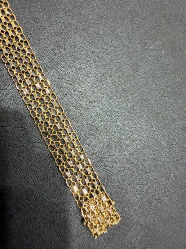 Begagnad X-länk Armband 18K - 16,96g - Bild 4