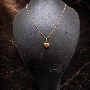 Begagnad Halsband –  med hjärta 18k - 2,86g