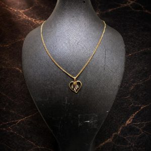 Begagnad Halsband –  med hjärta 18k - 4,15g