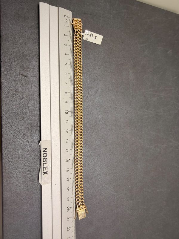 Begagnad Fiskbens armband i 18K - 24,41g - Bild 2