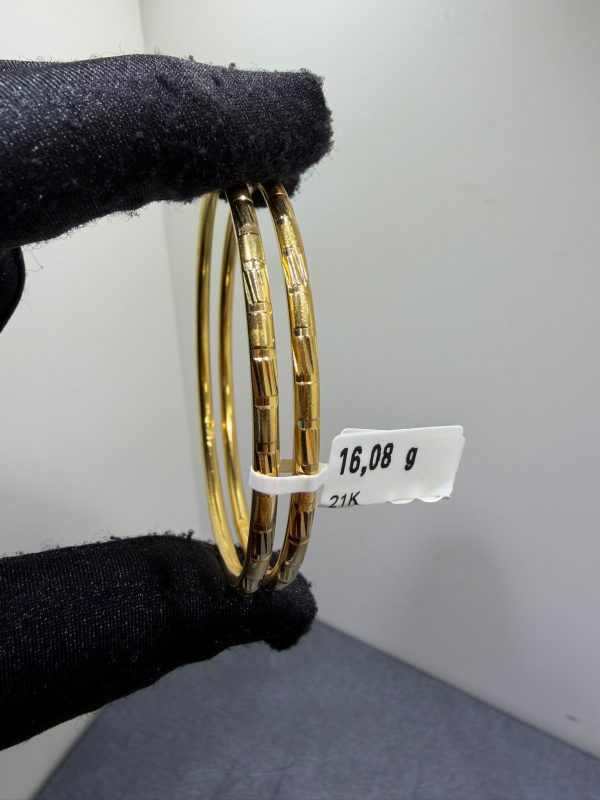 Begagnad Armring – 21K - 2st. - 16,08g - Bild 2