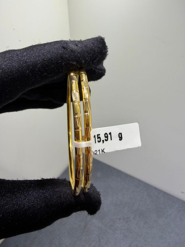 Begagnad Armring – 21K - 2st. - 15,91g - Bild 2