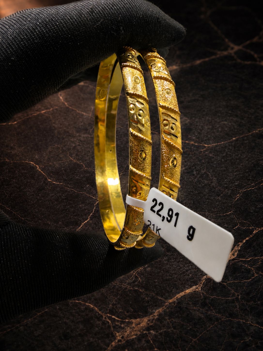Begagnad Armring – 21K - 2st. - 22,91g