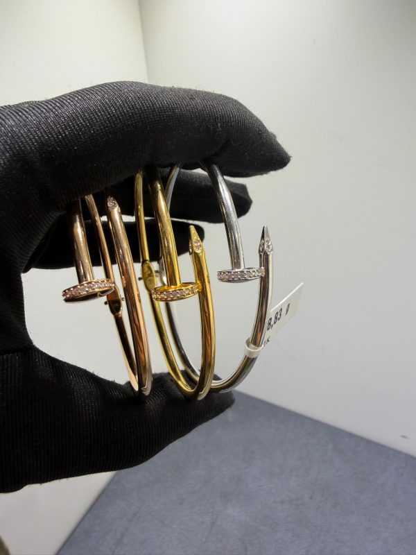 Begagnad Armring – 21K - tre färger - 3st. - 27,33g - Bild 2