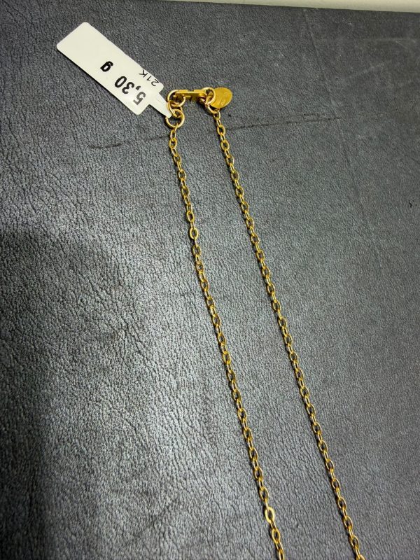 Begagnad Halsband med infinity motiv - 21k - 5,30g - Bild 4