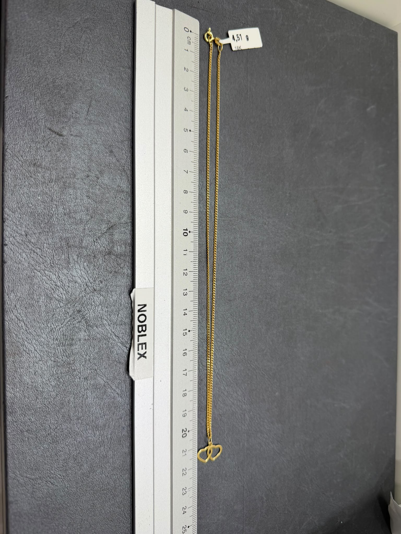 Begagnad Halsband – med hjärta 18k - 4,51g - Bild 2