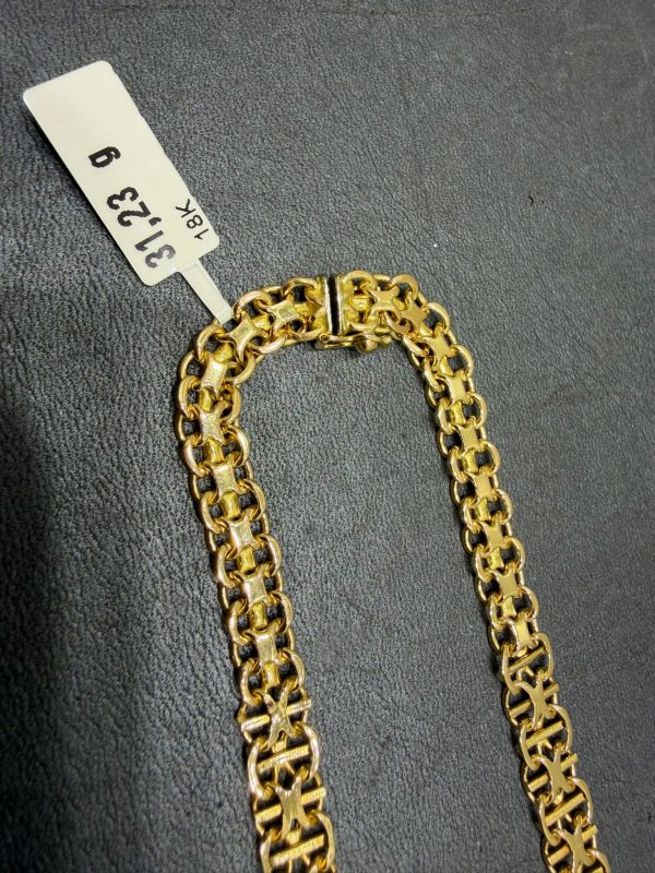 Begagnad X-länk Halsband 18k - 31,23g - Bild 4