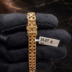 Begagnad X-länk Armband 18K - 24,67g