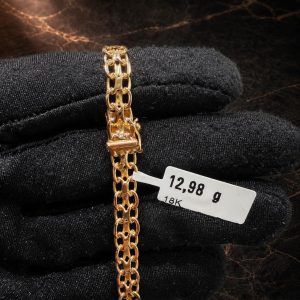 Begagnad X-länk Armband 18K - 12,98g