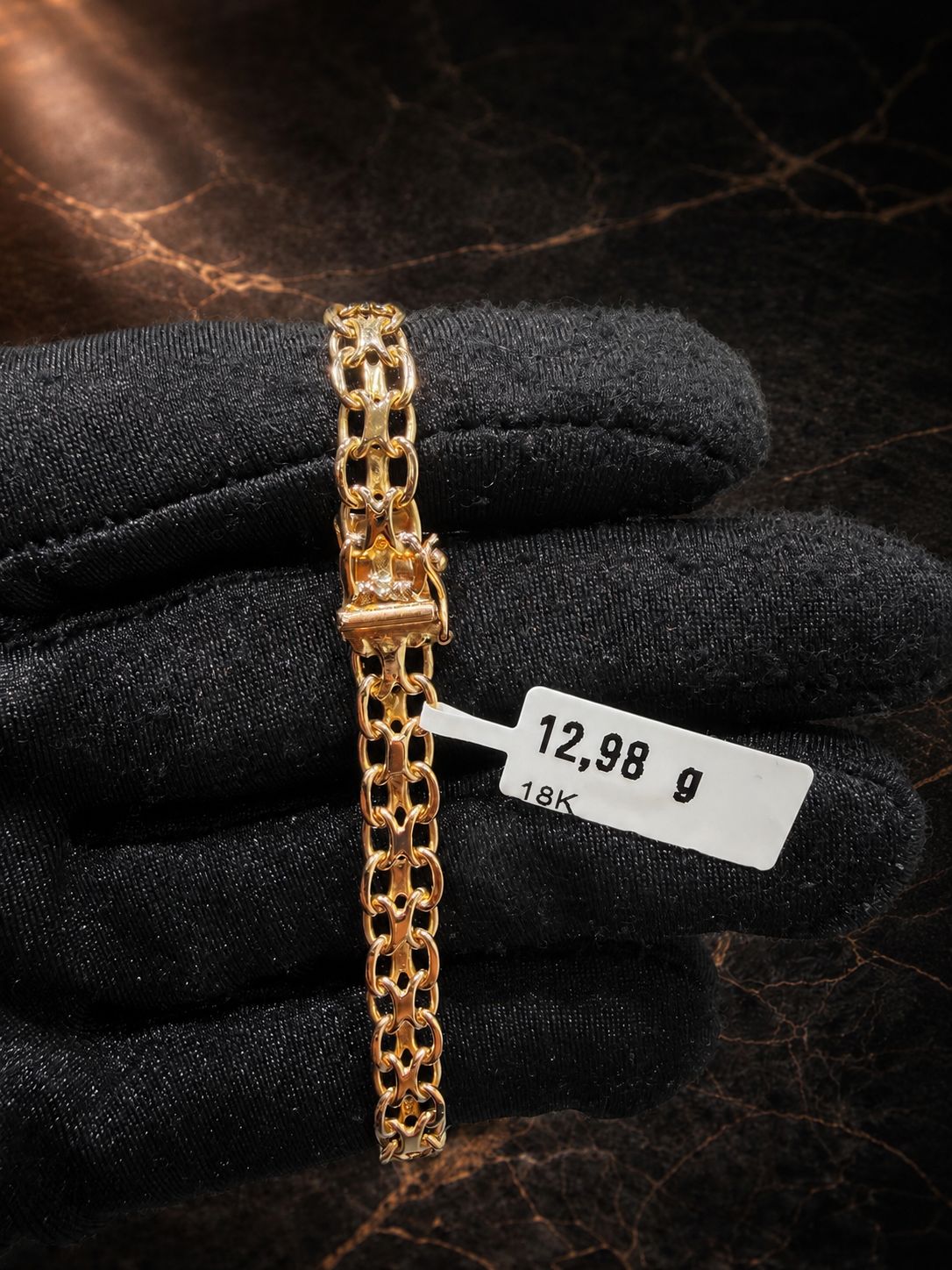 Begagnad X-länk Armband 18K - 12,98g