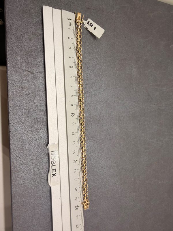 Begagnad X-länk Armband 18K - 8,80g - Bild 2