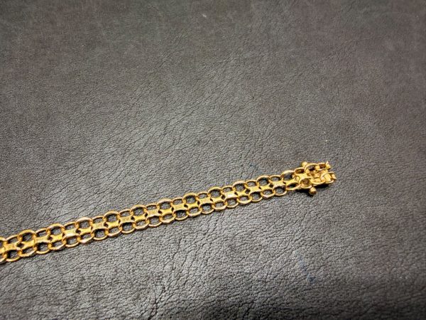 Begagnad X-länk Armband 18K - 8,80g - Bild 3