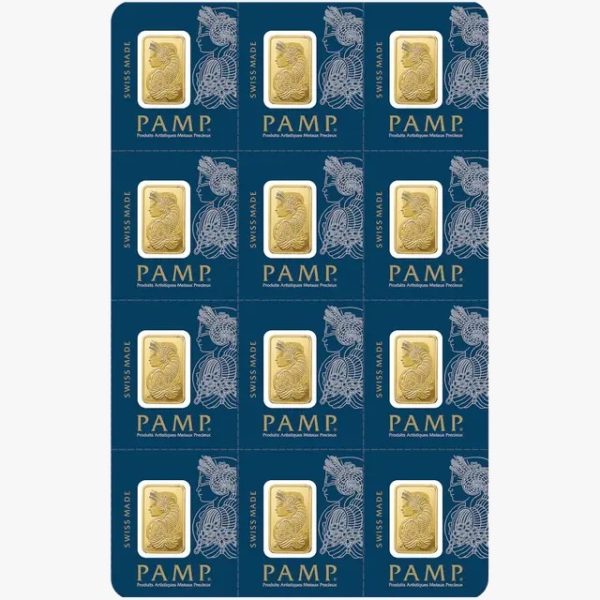 PAMP Suisse 12x1 gram multigram guldtacka -  Lady Fortuna - Bild 2