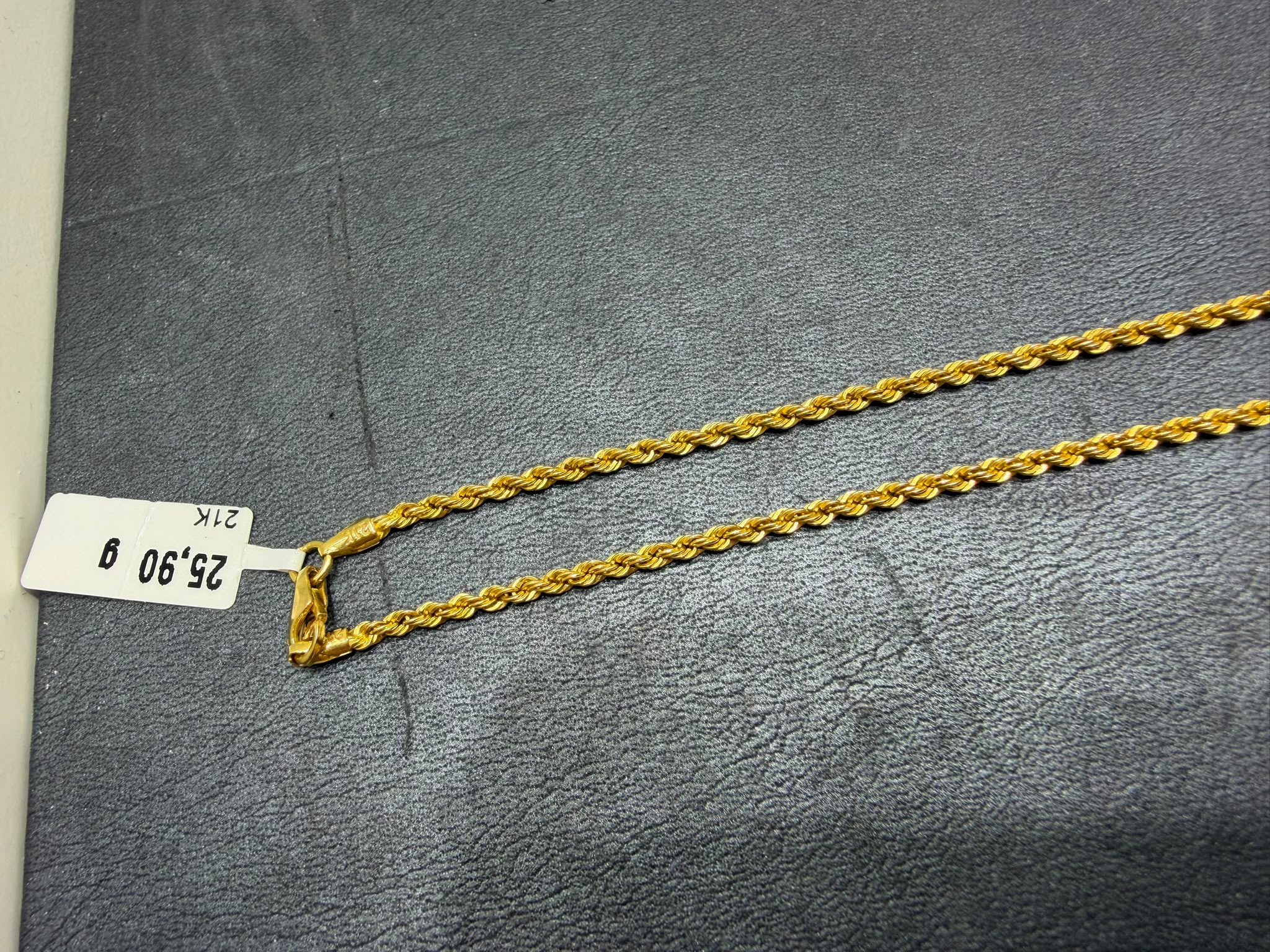Begagnat halsband med ram och turkiskt guldmynt i 21K - 25,90g - Bild 5
