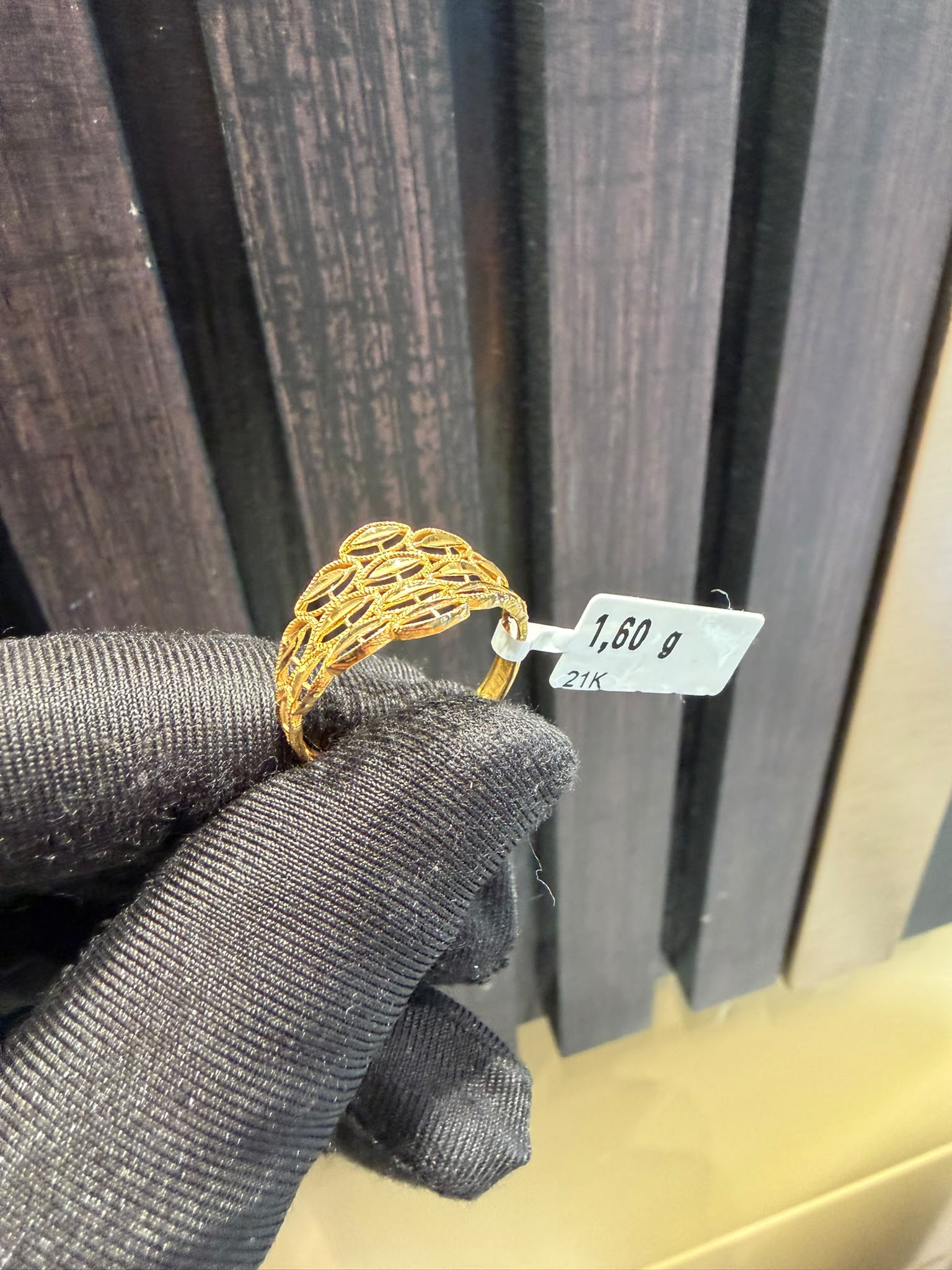 Begagnad ring i 21K - 1,60g - Bild 4