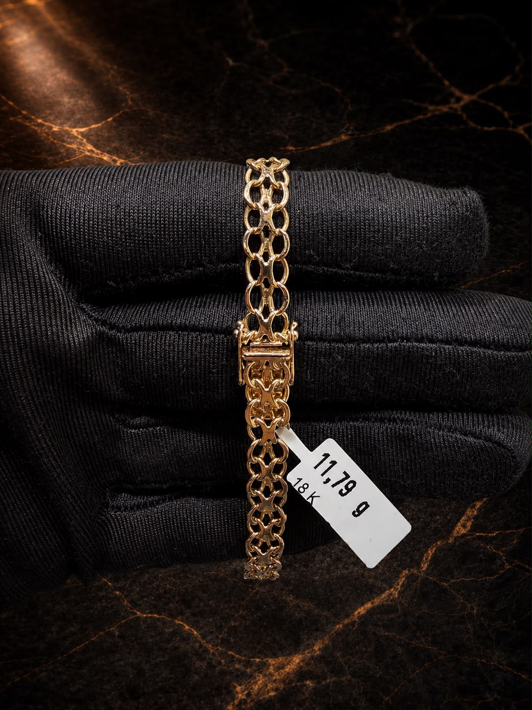 Begagnad X-länk Armband 18K - 11,79g