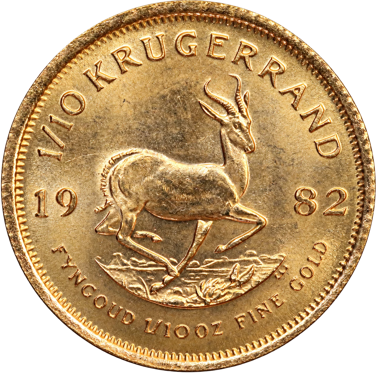 Sydafrikansk Krugerrand 1/10 oz - Bild 3