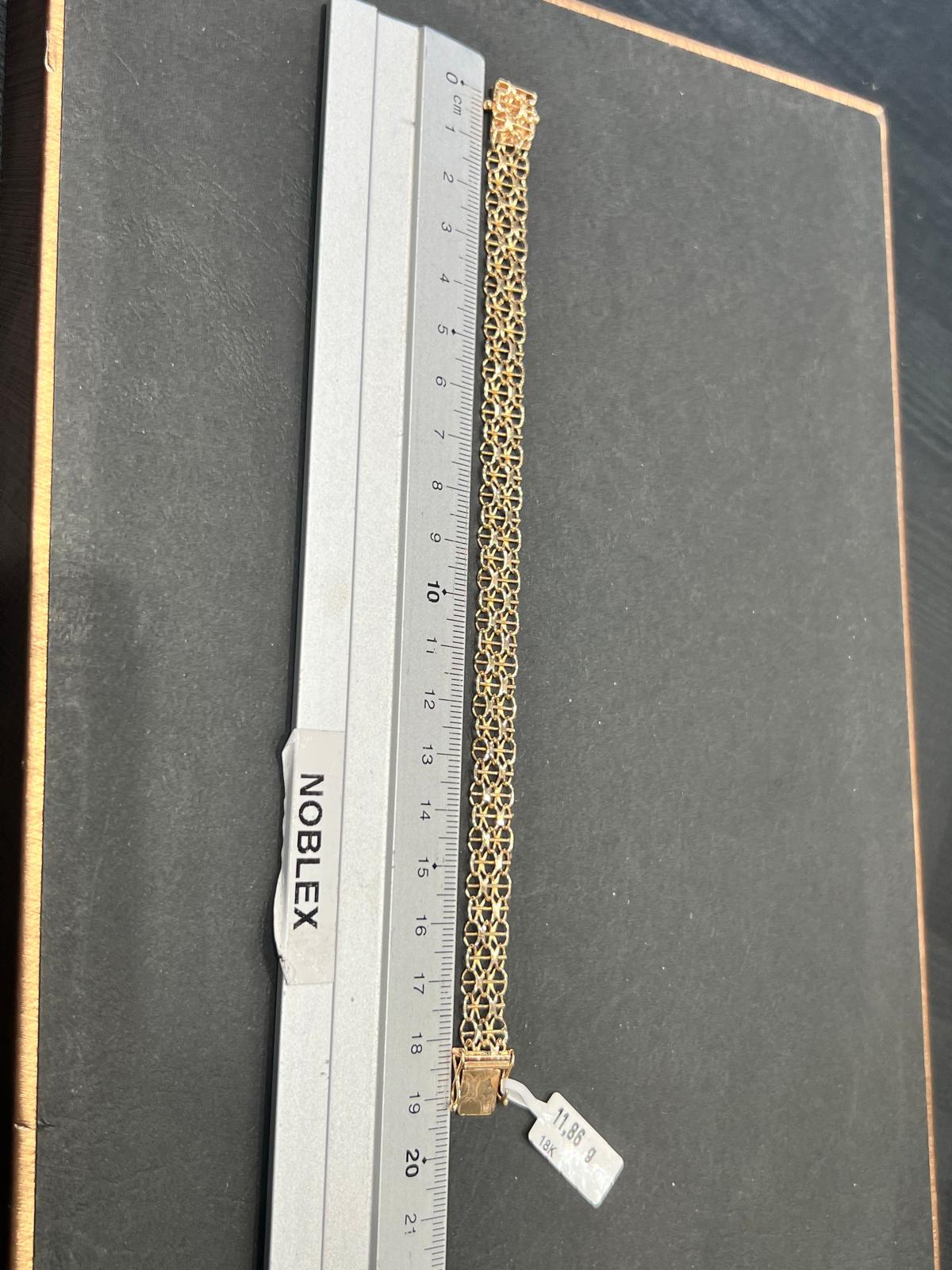Begagnad X-länk Armband 18K - 11,86g - Bild 2