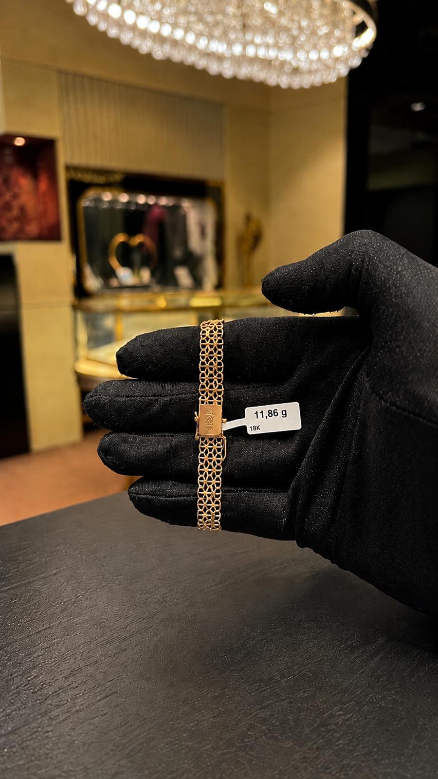 Begagnad X-länk Armband 18K - 11,86g