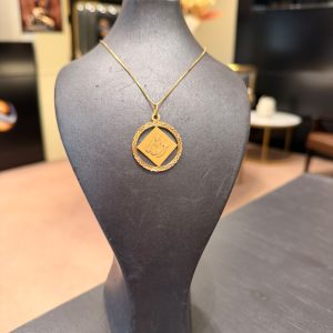 Begagnat halsband med hänge 18K - 7,60g